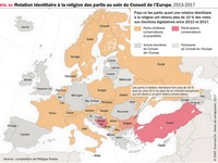 carte Europe religions partis Conseil Europe