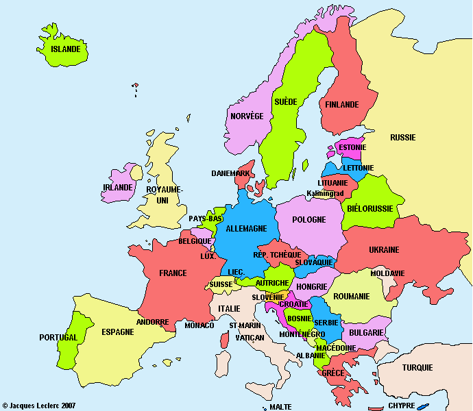 Carte D Europe Groupe B Belgique