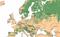 Carte forêts Europe