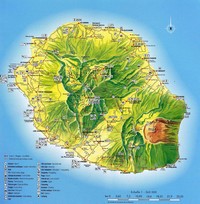 carte Réunion informations touristiques