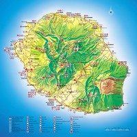 carte Réunion informations touristiques campings