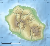 carte Réunion relief échelles