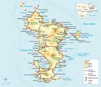 carte Mayotte altitude routes plages stations services récifs