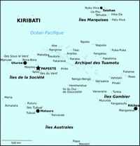 carte Polynésie francaise archipel île