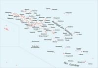 carte Polynésie française archipel Tuamotu-Gambier