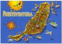 carte Fuerteventura décorative