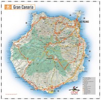 carte Gran Canaria informations touristiques hôpitaux aéroports