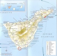 carte Tenerife autoroutes routes parc national