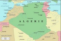Carte des rivières de l'Algérie
