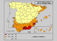 carte régions sismiques Espagne