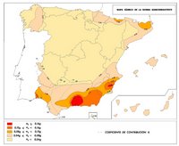 carte risque tremblement de terre Espagne