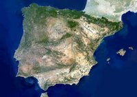 Photo satellite Espagne