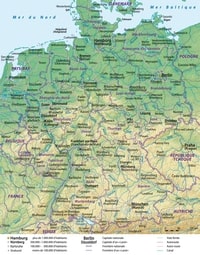 carte Allemagne détaillée