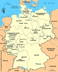 carte Allemagne villes