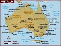 carte Australie
