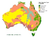 carte végétation forêt Australie