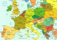 carte villes d'Europe