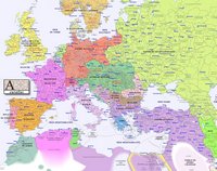 carte Europe dans les années 1900