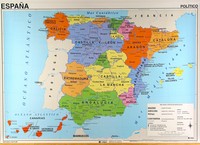 carte Espagne régions politiques en espagnol