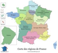 carte de france nouvelles régions nom provisoire
