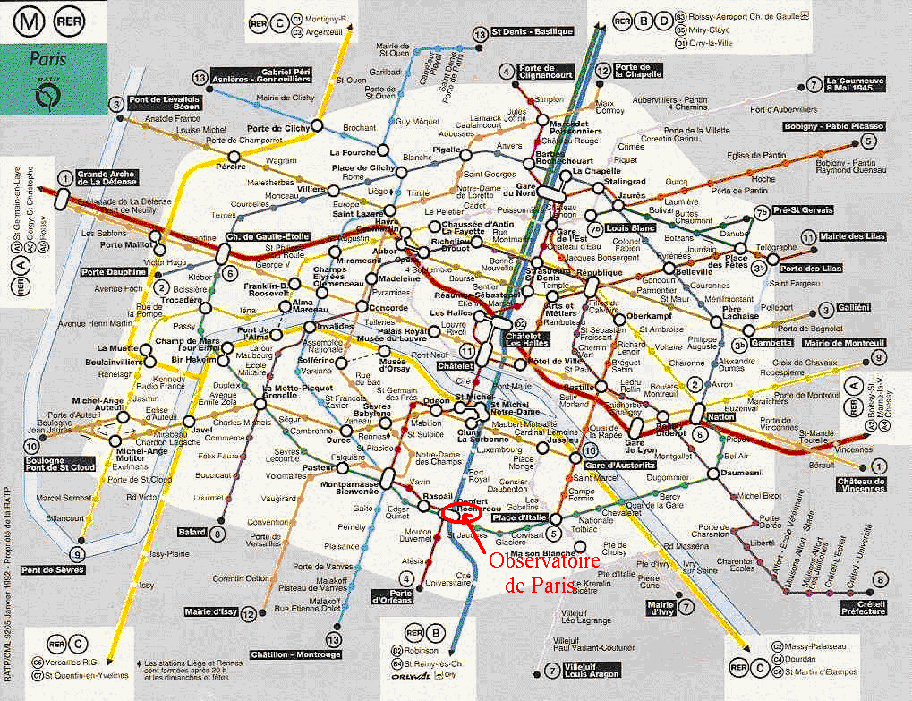 Carte du mÃ©tro de Paris