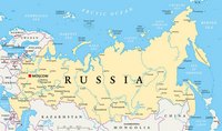 Carte Russie villes capitale fleuves