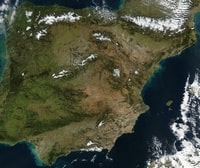 Carte satellite Espagne