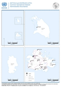 Carte Antigua Barbuda Redonda