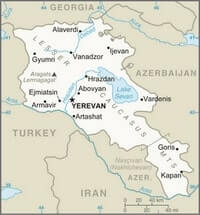 carte Arménie simple