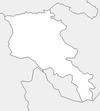 carte Arménie vierge