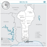 carte Bénin région