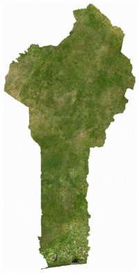 image satellite Bénin