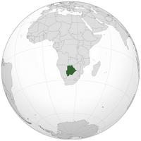 carte Botswana localisation