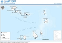Carte Cap Vert île région port aéroport