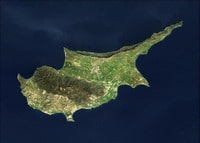 Carte satellite de Chypre