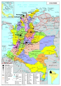 carte Colombie
