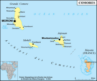 carte Comores simple