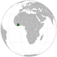Carte localisation Côte Ivoire