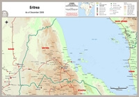 grande carte Erythrée ville route