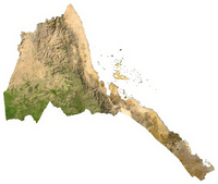 Image photo satellite Erythrée