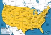 carte États-Unis capitale de chaque état