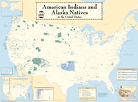 carte États-Unis Indiens Amérique autochtones Alaska