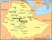 carte Ethiopie simple