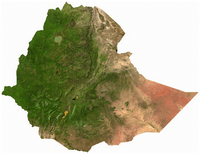 image satellite Ethiopie