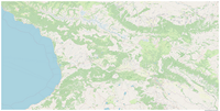 grande carte Géorgie ville route