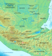 carte parc Guatemala