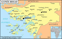 carte Guinée Bissau simple