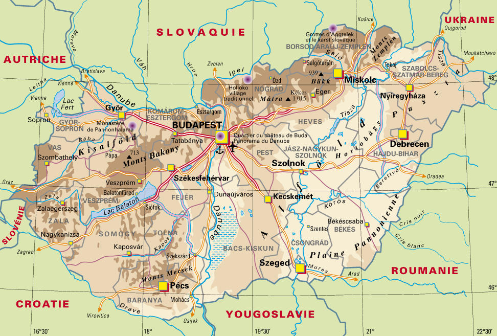 carte de hongrie