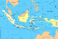 carte Indonésie villes
