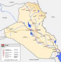 Carte Iraq simple